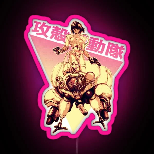 Motoko Kusanagi RGB Neon Sign