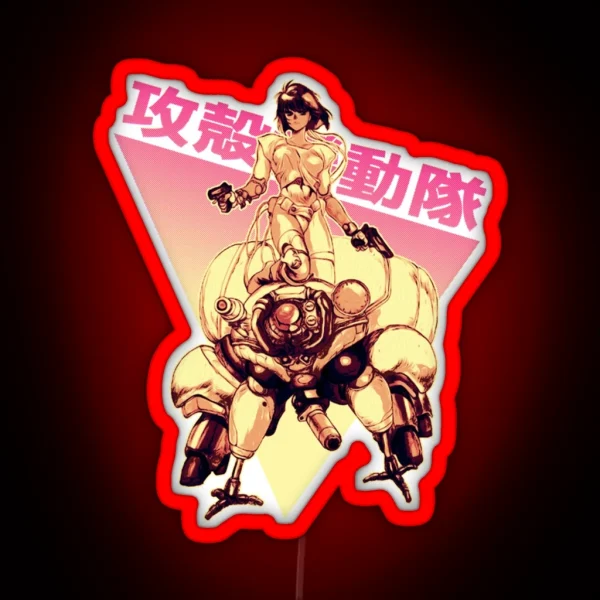 Motoko Kusanagi RGB Neon Sign