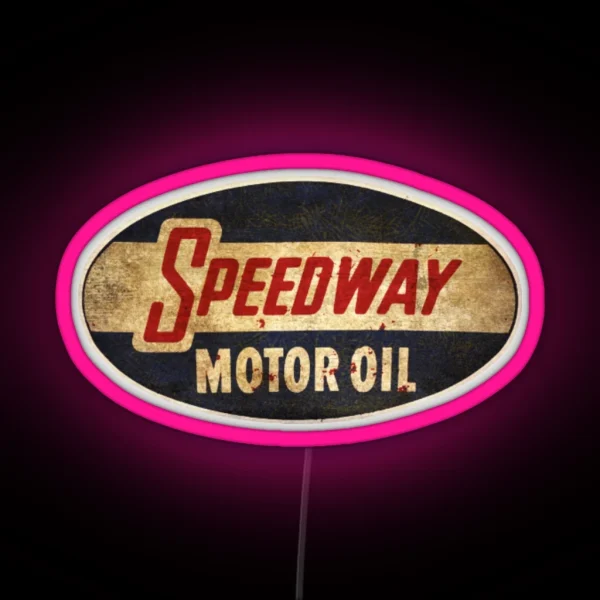 Motor Oil Ledpeedway Oil RGB Neon Sign