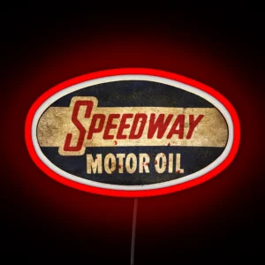 Motor Oil Ledpeedway Oil RGB Neon Sign