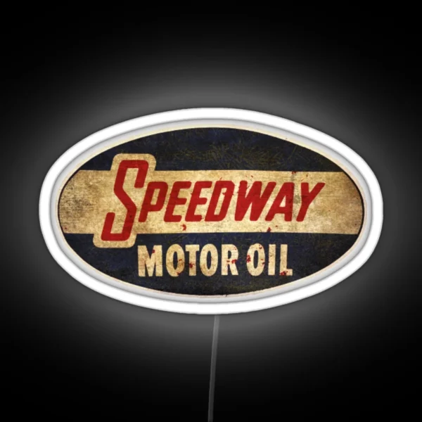 Motor Oil Ledpeedway Oil RGB Neon Sign