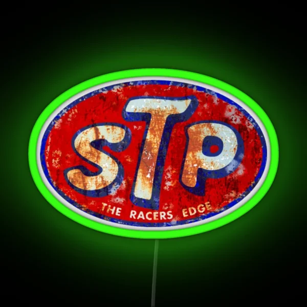 Motor Oil Ledtp Racing Rust RGB Neon Sign