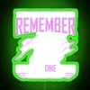 neon sign featuring a girl on a sportbike with rgb colours and green tones