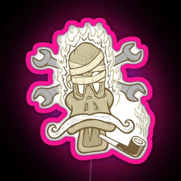 Motorcycle Bandit RGB Neon Sign