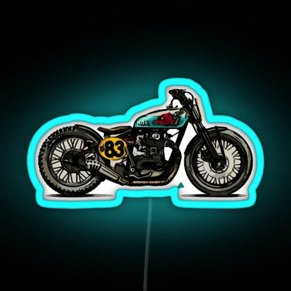 Motorcycle Cool RGB Neon Sign