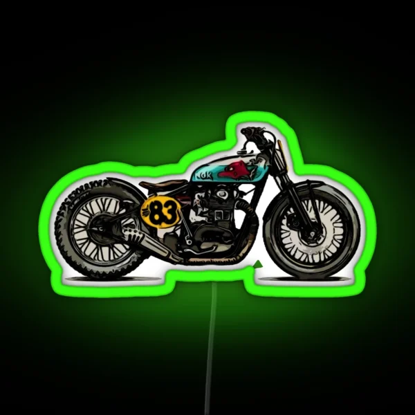 Motorcycle Cool RGB Neon Sign