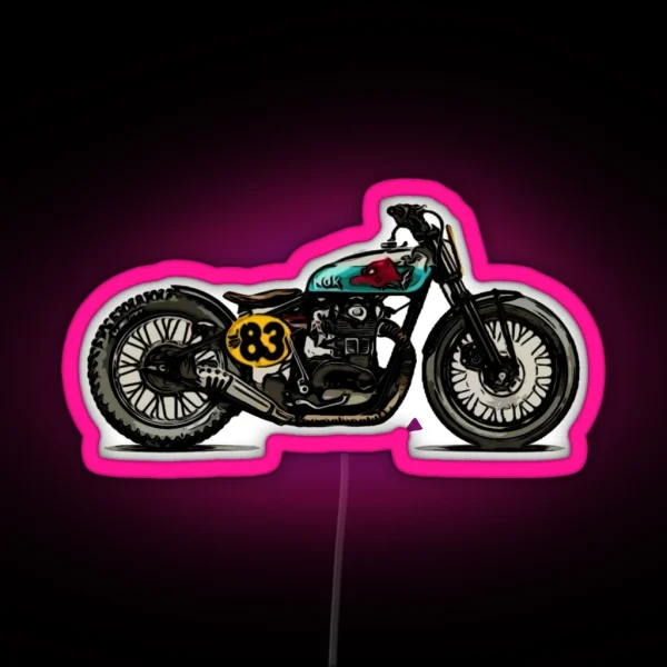 Motorcycle Cool RGB Neon Sign