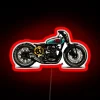 Cool RGB neon sign featuring a motorcycle in vibrant red.