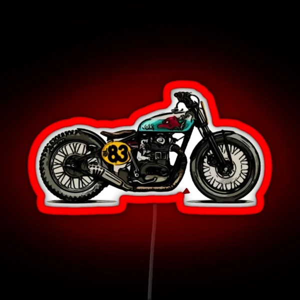 Motorcycle Cool RGB Neon Sign