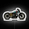 Cool Motorcycle RGB Neon Sign White