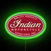 motorcycle enthusiast neon sign rgb green.
