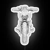 RGB Neon Motorcycle Front Sign - White Neon Lighting Design