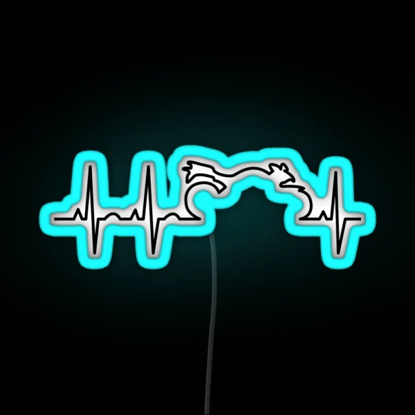 Motorcycle Life Line RGB Neon Sign