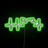 rgb neon sign motorcycle life biker club vibrant design