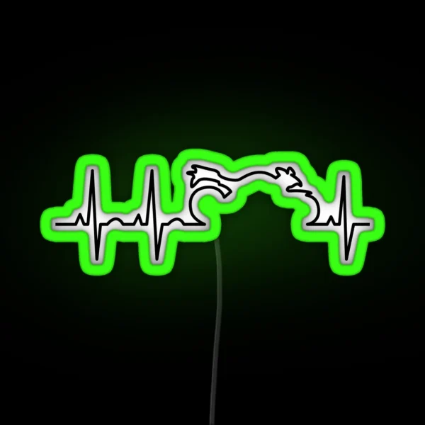 Motorcycle Life Line RGB Neon Sign