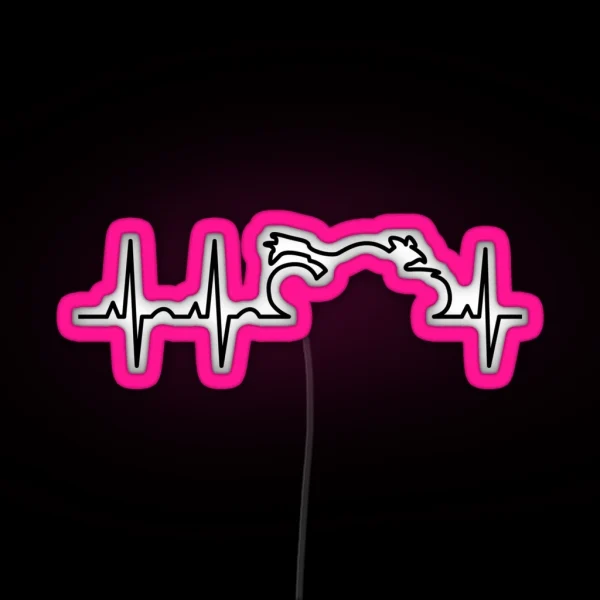 Motorcycle Life Line RGB Neon Sign