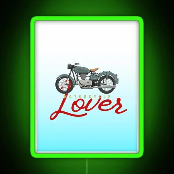 Motorcycle Lover Collection RGB Neon Sign
