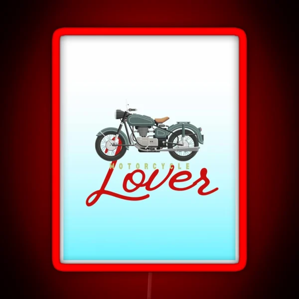 Motorcycle Lover Collection RGB Neon Sign