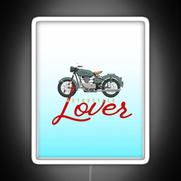 Motorcycle Lover Collection RGB Neon Sign