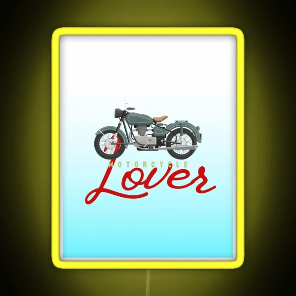 Motorcycle Lover Collection RGB Neon Sign