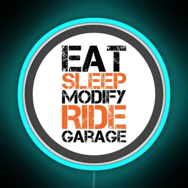 Motorcycle Mechanic Life RGB Neon Sign