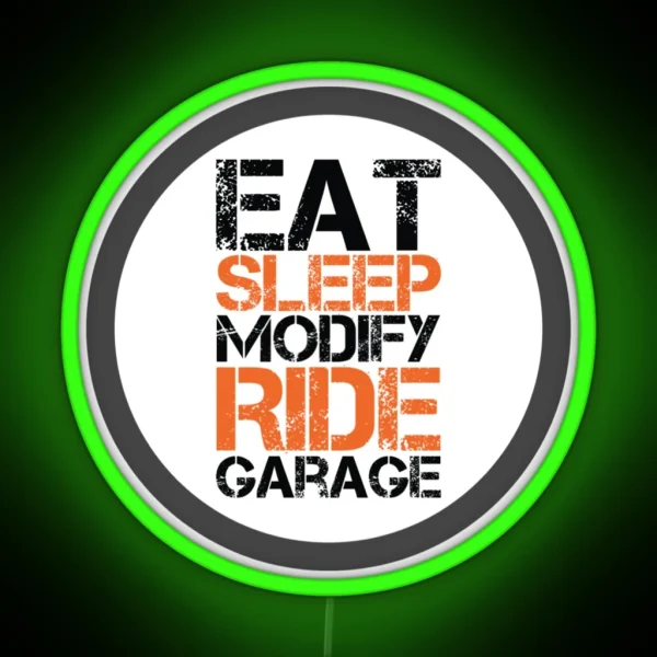 Motorcycle Mechanic Life RGB Neon Sign