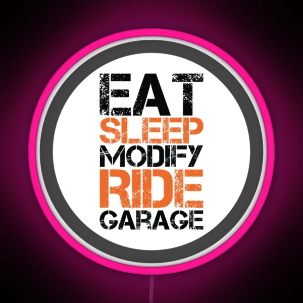 Motorcycle Mechanic Life RGB Neon Sign