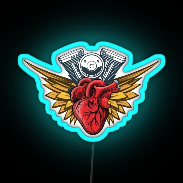 Motorcycle Rider 2022 RGB Neon Sign