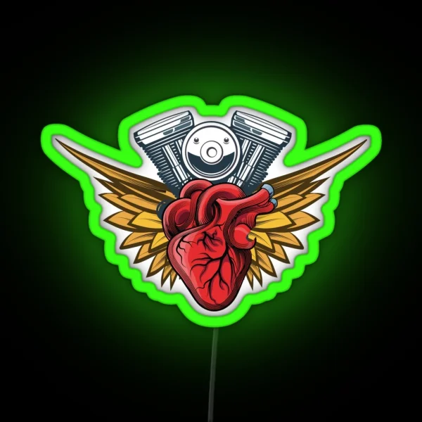 Motorcycle Rider 2022 RGB Neon Sign