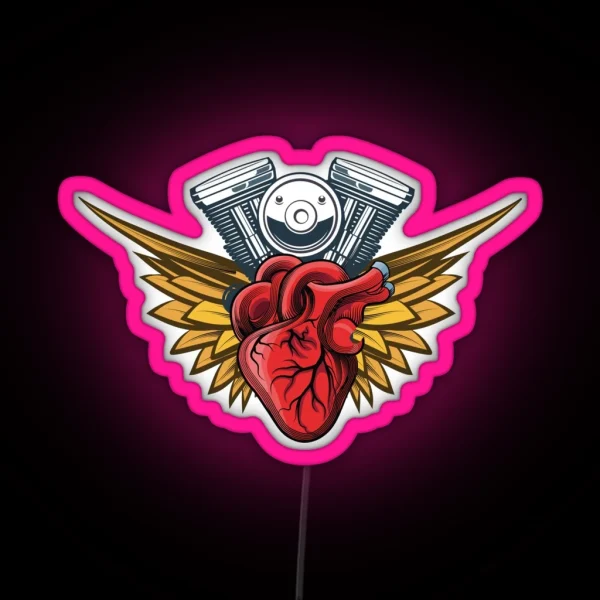 Motorcycle Rider 2022 RGB Neon Sign