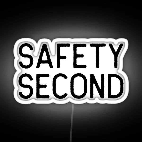 Motorcycle Riding Safety Second Black Biker Riders Gift RGB Neon Sign