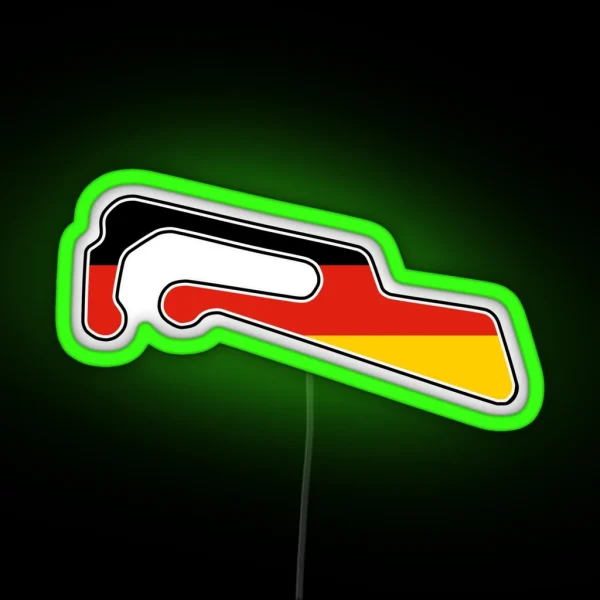 Motorsport Arena Oschersleben Flag RGB Neon Sign