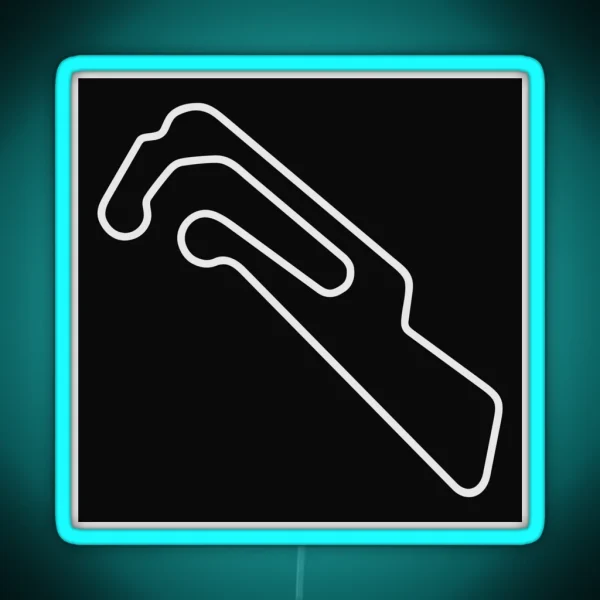 Motorsport Arena Oschersleben Outline RGB Neon Sign