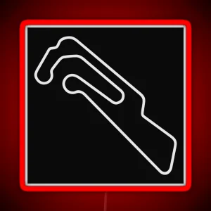 Motorsport Arena Oschersleben Outline RGB Neon Sign