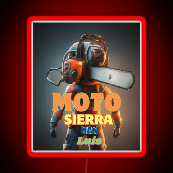 MOTOSIERRA MAN LUIS RGB Neon Sign