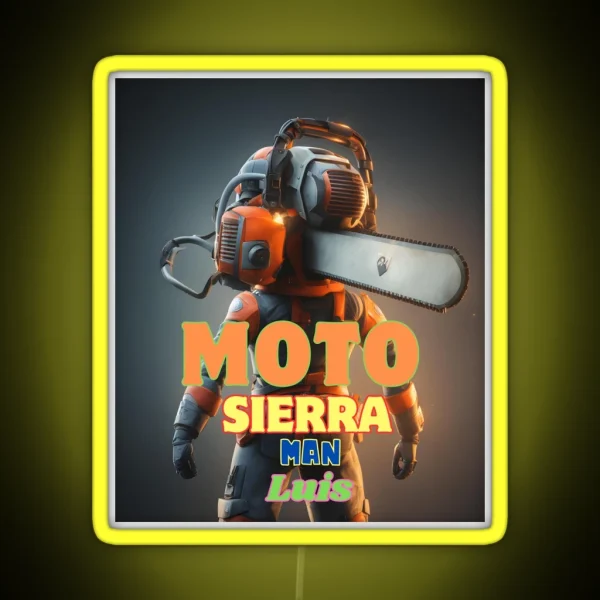 MOTOSIERRA MAN LUIS RGB Neon Sign
