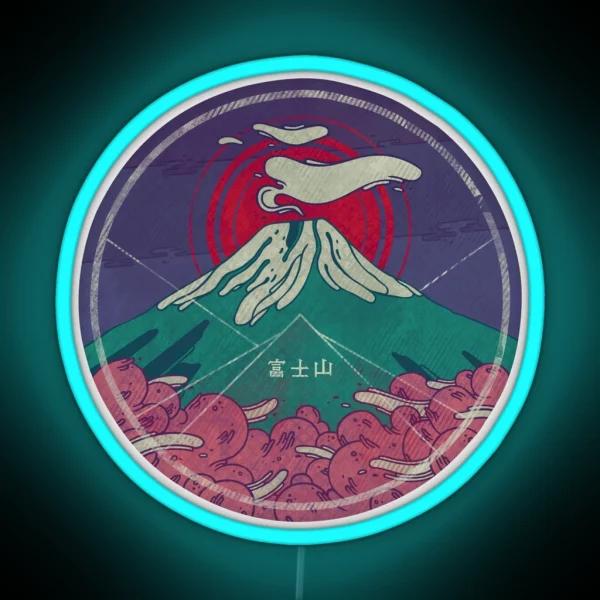 Mount Fuji RGB Neon Sign