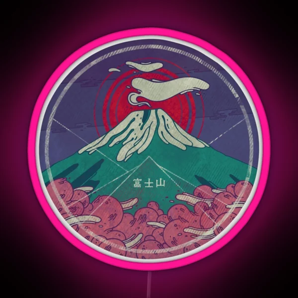 Mount Fuji RGB Neon Sign