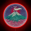 mount fuji rgb neon sign red
