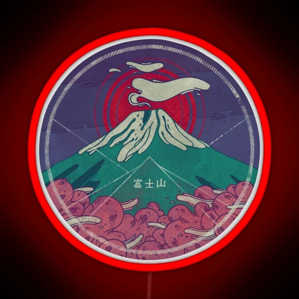 Mount Fuji RGB Neon Sign