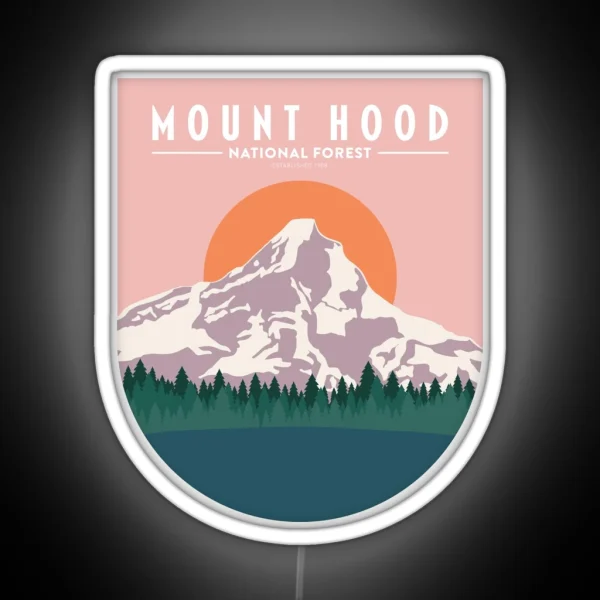 Mount Hood RGB Neon Sign