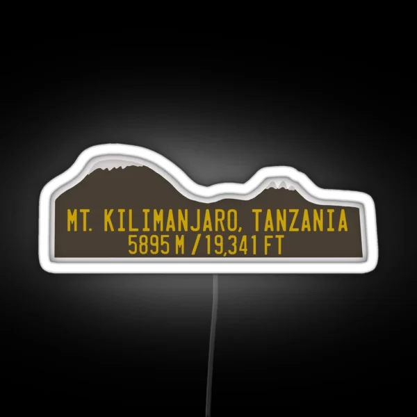 Mount Kilimanjaro RGB Neon Sign