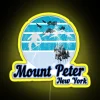 Mount Peter New York USA Winter Ski Resort Neon Sign