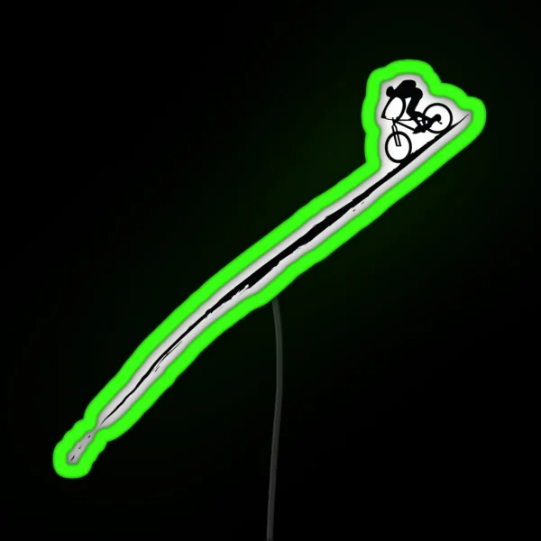 Mountain Bike Downhill Cycling Cyclist MTB Gift RGB Neon Sign