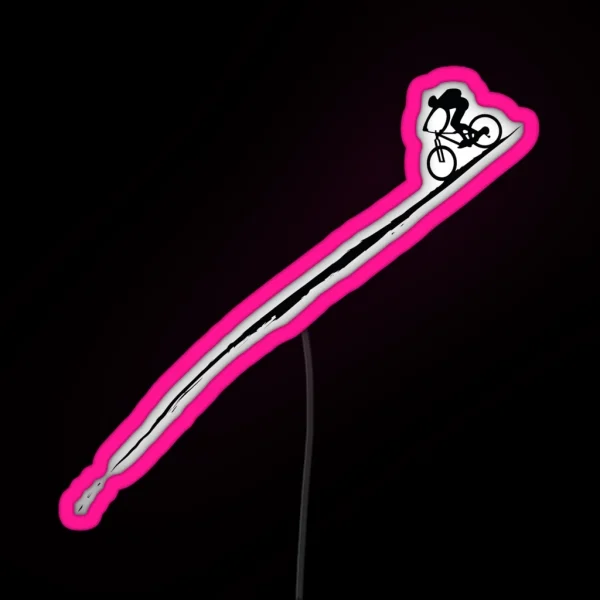 Mountain Bike Downhill Cycling Cyclist MTB Gift RGB Neon Sign