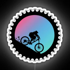 Mountain Biking Decal RGB Neon Sign