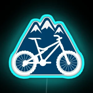 Mountain Biking MTB Led Navy Blue RGB Neon Sign