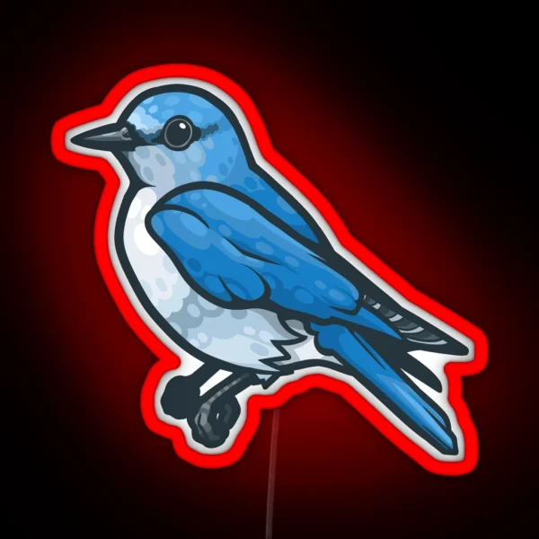 Mountain Bluebird RGB Neon Sign