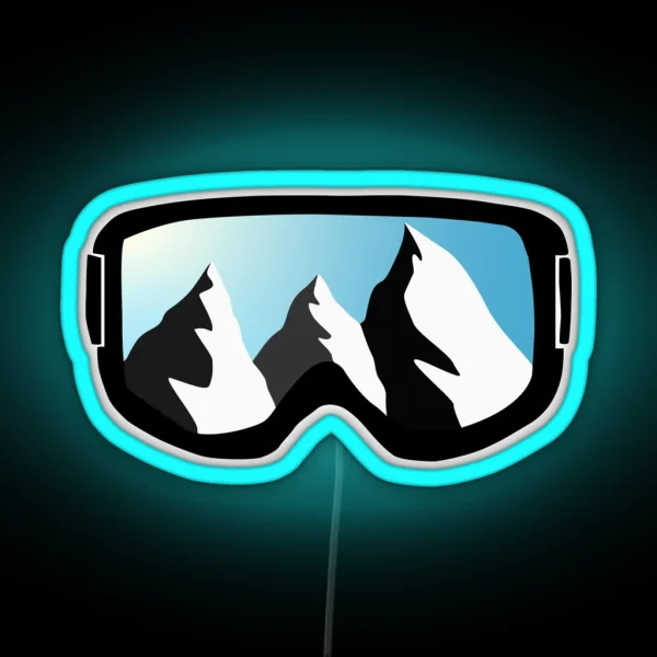 Mountain Day Goggles RGB Neon Sign