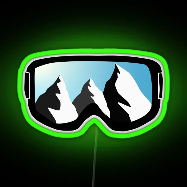 Mountain Day Goggles RGB Neon Sign